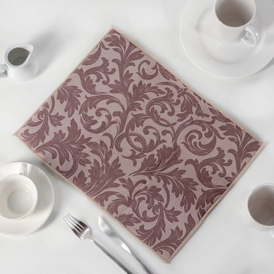 Коврик для сушки посуды Доляна «Флёр», 30×40 см, микрофибра, цвет кофе с молоком