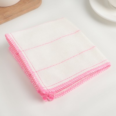 Салфетки для мытья посуды Доляна, 3 шт., 30×30 см, белые