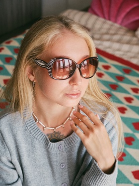 Очки солнцезащитные OneSun, UV 375, линза 5.5×6 см, коричневые  (артикул 1866613)  большой выбор товаров оптом и в розницу по низким ценам с доставкой