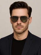 Очки солнцезащитные «OneSun. Авиаторы», поляризационные, UV 400, линза 5.5×6 см - Фото 1