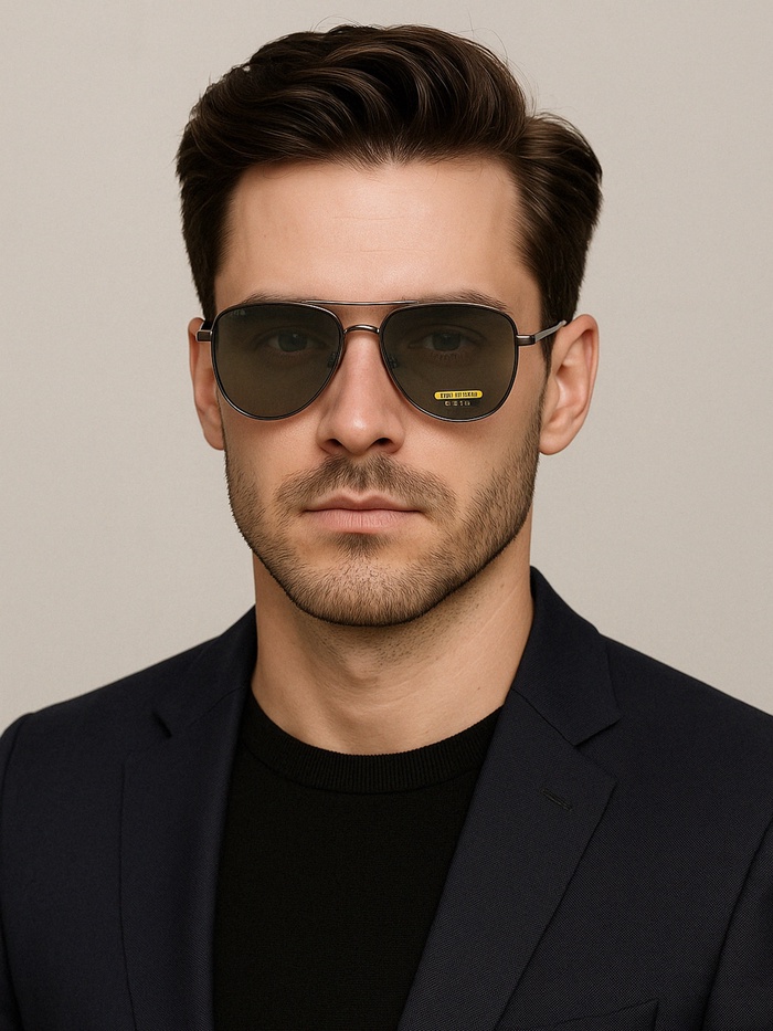 Очки солнцезащитные OneSun, поляризационные, UV 400, линза 5.5×6 см, дужка 12.5 см, ширина 14.5 см, микс - Фото 1
