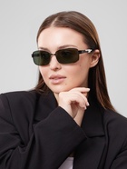 Очки солнцезащитные OneSun, дужка 12 см, ширина 14 см, 4×6 см, оправа и линзы чёрные - Фото 6