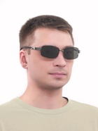 Очки солнцезащитные OneSun, дужка 12 см, ширина 14 см, 4×6 см, оправа и линзы чёрные - Фото 7