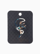 Брошь «Гимнастка» с лентой, цвет синий в золоте - Фото 6