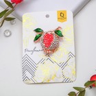 Брошь «Гранат», цветная в золоте - Фото 3