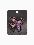 Брошь «Самолет», разноцветная в золоте - Фото 5