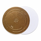 Подложка для торта усиленная 24 см, золото - жемчуг, 3.2 мм - Фото 4