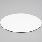 Подложка для торта усиленная 32 см, золото - белый, 3.2 мм - Фото 2