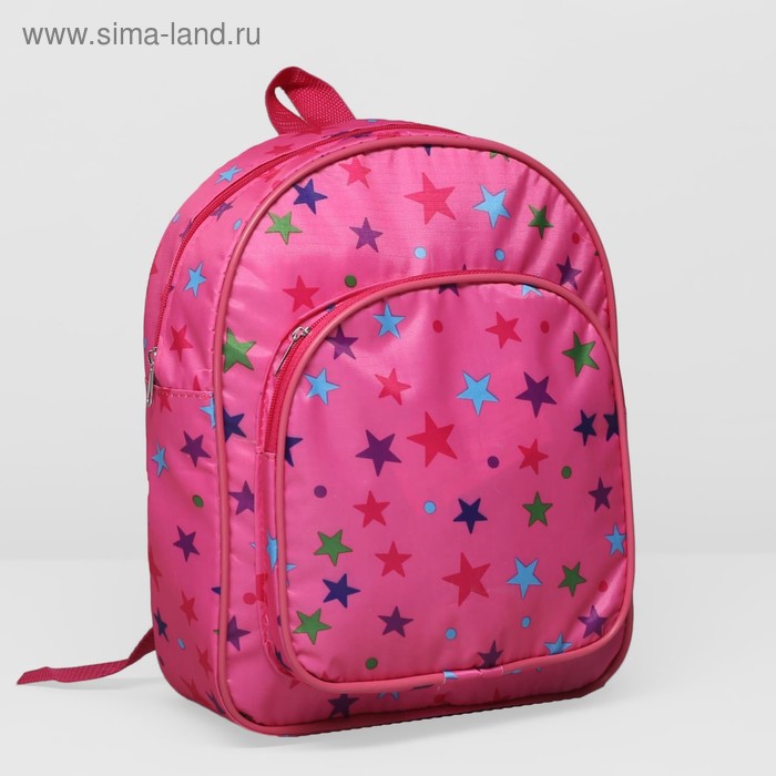 Рюкзак детский, 1 отдел, наружный карман, цвет розовый - Фото 1