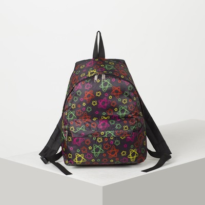 Рюкзак молодёжный, отдел на молнии, наружный карман, цвет разноцветный