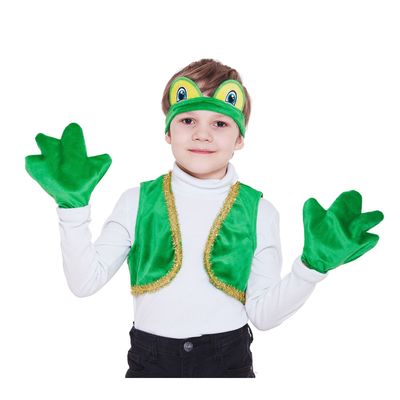 Карнавальный набор «Лягушонок», шапка, жилет, лапки, р. 30, рост 98-110 см