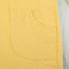 Халат махровый женский шалька+кант, цвет желтый, размер 44 - Фото 7