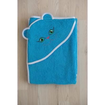 Уголок детский HomeLiness «Киска», 380 гр, махра, размер 120х120 см, цвет бирюзовый