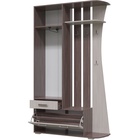 Прихожая «Мокко», 1200×375×2100 мм, цвет бодега тёмный/светлый - Фото 3