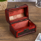 Шкатулка для украшений «Сундук с ручкой. Лаконичность», дерево, 12×8×8 см - Фото 2