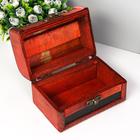 Шкатулка для украшений «Сундук с ручкой. Рептилия», дерево, 12×8×8 см - Фото 3