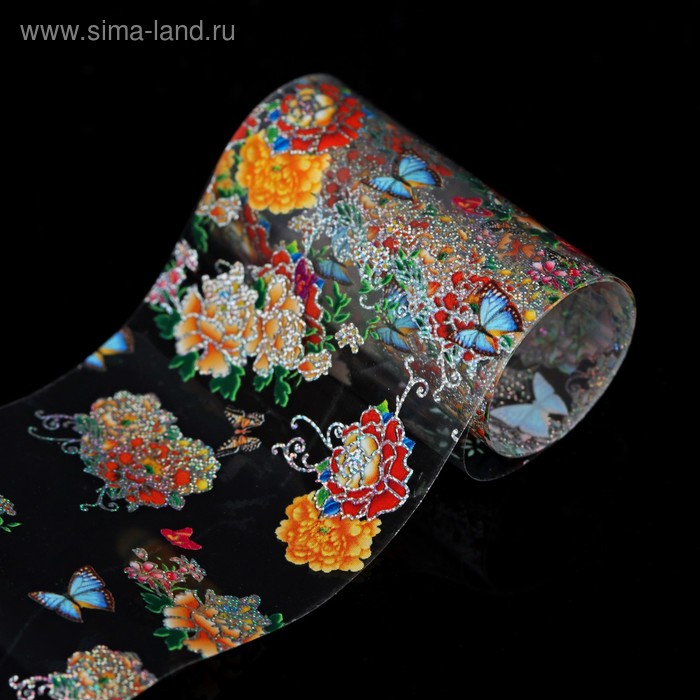 Переводная фольга для дизайна ногтей «Летнее настроение», 4 × 50 см, разноцветная - Фото 1