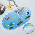 Коврик противоскользящий в ванну на присосках Доляна «Морские игры», 37×65 см - Фото 2