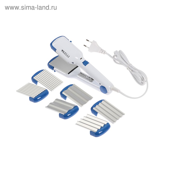 Мультистайлер KELLI KL-1204, 30 Вт, 4 насадки, алюминиевое покрытие, белый - Фото 1