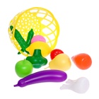 Набор продуктов «Фрукты и овощи в корзине», 11 предметов, МИКС - Фото 2