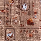 Скатерть Доляна "Кофейный купаж" 145х144 см, 100% хлопок, вафельное полотно, 162 г/м2 - Фото 3