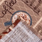 Скатерть Доляна "Кофейный купаж" 145х144 см, 100% хлопок, вафельное полотно, 162 г/м2 - Фото 4