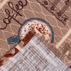 Скатерть Доляна "Кофейный купаж" 145х144 см, 100% хлопок, вафельное полотно, 162 г/м2 - Фото 4