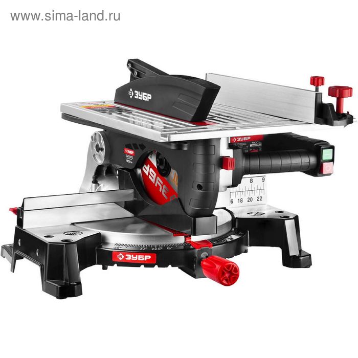 Пила торцовочная комбинированная «ЗУБР» ЗПТК-255-1800, d=250 мм, 4500 об/мин, 1800 Вт - Фото 1