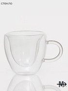 Кружка с двойными стенками Magistro «Сердце», 250 мл, стекло, прозрачная - Фото 3