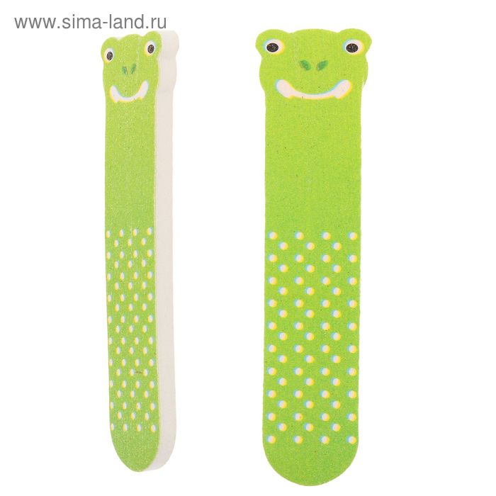 Пилка-наждак, абразивность 180/180, 9см, фигурная, фасовка 20шт, рисунок МИКС