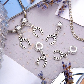 Подвеска «Подкова», цвет серебро (комплект 10 шт)