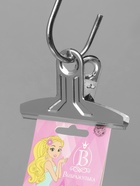 Прищепка металлическая, 7.5×3.5×5 см, фасовка 20 шт. цвет хром - Фото 3