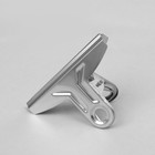 Прищепка металлическая, 7.5×3.5×5 см, фасовка 20 шт. цвет хром - Фото 4