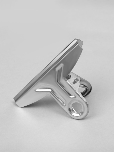 Прищепка металлическая, 7,5×3,5×5 см, фасовка 20 шт. цвет хром