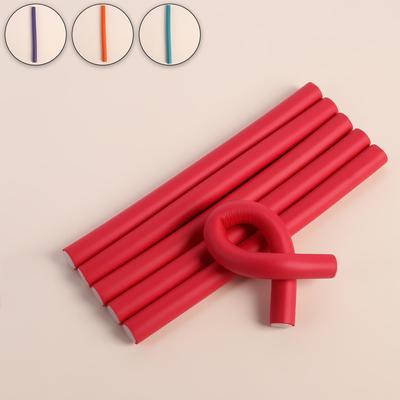 Бигуди «Бумеранг», d = 1,7 см, 23,5 см, 6 шт, цвет МИКС