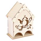 Чайный домик из фанеры "Чашка с чайником" средний двойной (набор 10 деталей) 22х19х9 см - Фото 1