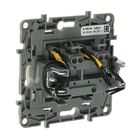 Выключатель Legrand Etika 672304, 10 А, 2 клавиши, скрытый, с подсветкой, слоновая кость - Фото 2