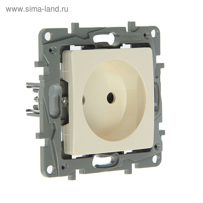 Розетка Legrand Etika 672320, 16 А, одноместная, скрытая, без з/к, слоновая кость - Фото 1