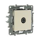 Розетка ТВ Legrand Etika, скрытая, одноместная, 2 дБ, тип «звезда», слоновая кость, 672351 - Фото 1