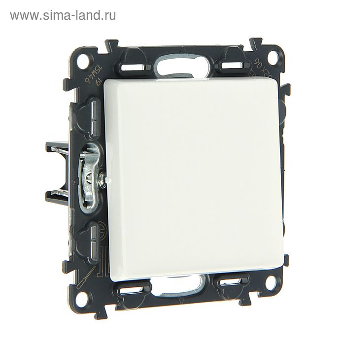 Переключатель Legrand Valena LIFE 752406, 10 А, 1 клавиша, скрытый, белый - Фото 1