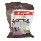 Выключатель Legrand Valena ALLURE 752705, 10 А, 2 клавиши, скрытый, белый - Фото 3