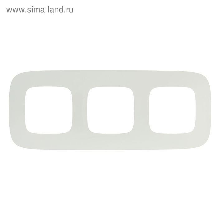 Рамка Legrand Valena Allure 754303, трехместная, белая - Фото 1