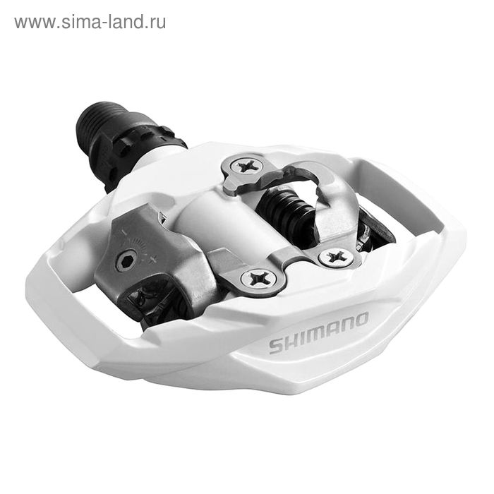 Педали Shimano M530, SPD, с шипами, цвет белый - Фото 1