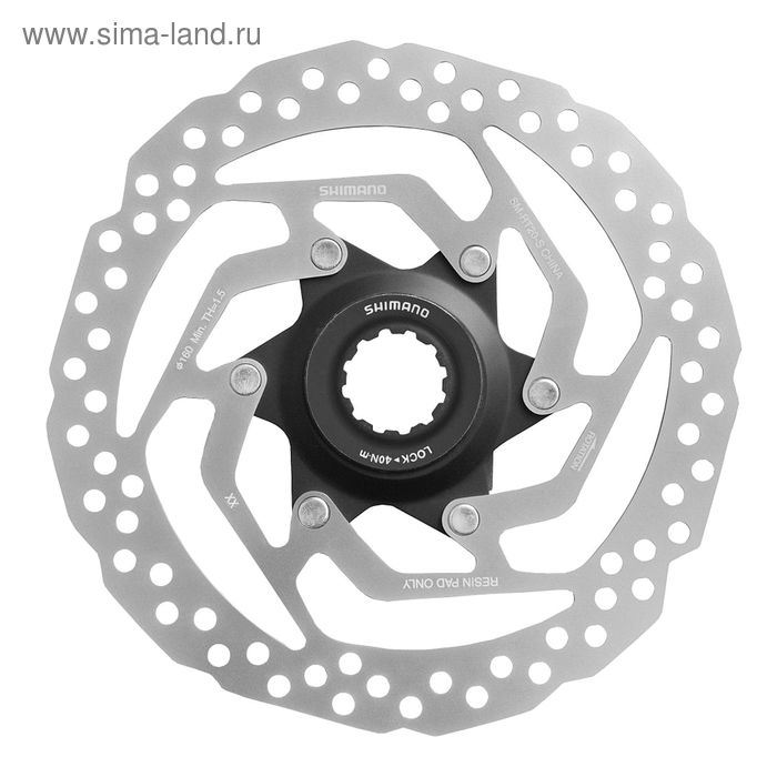 Тормозной диск Shimano RT20, 160 мм, C.Lock, только для пласт колод - Фото 1