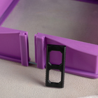 Форма силиконовая для выпечки со стеклянным дном 25,5х25,5х7,5 см "Квадрат", цвета МИКС - Фото 2