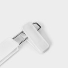 Вешалка для брюк и юбок Доляна, 31×16 см, с зажимами, белая - Фото 4