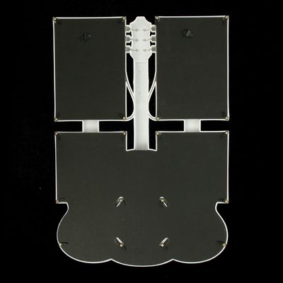 Фоторамка на 5 фото 10х10, 10х15 см "Гитара" белая 30х42х2,5 см