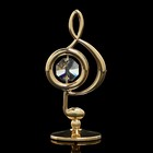 Сувенир «Скрипичный ключ», 3х3,6х7,8 см, с кристаллами - Фото 4