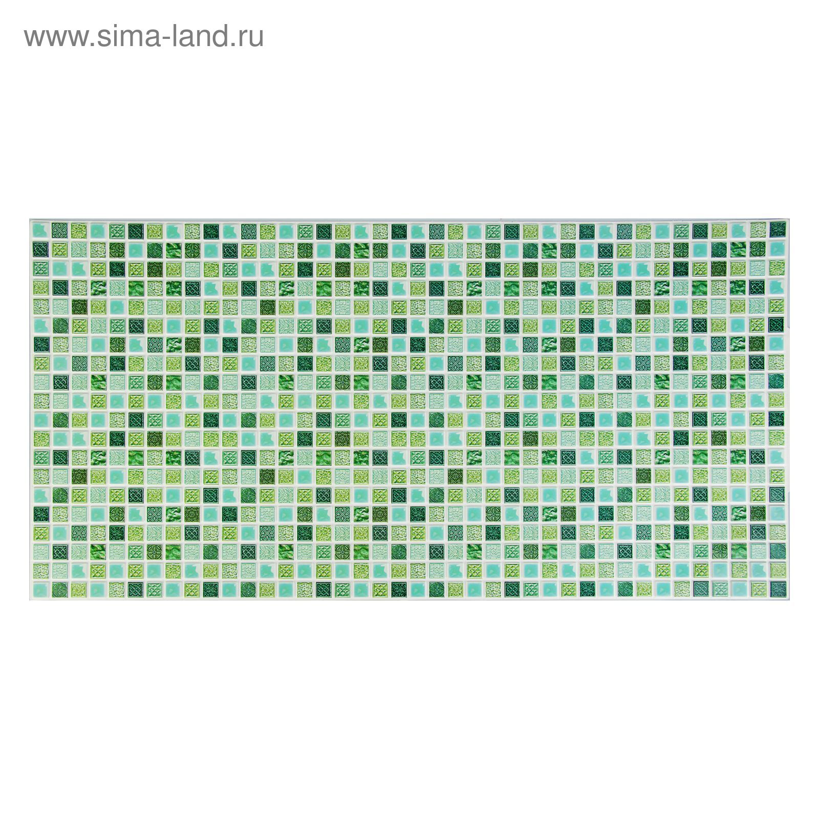 Панель ПВХ Мозаика прованс зеленый 960х480 мм (2269155) - Купить по ...