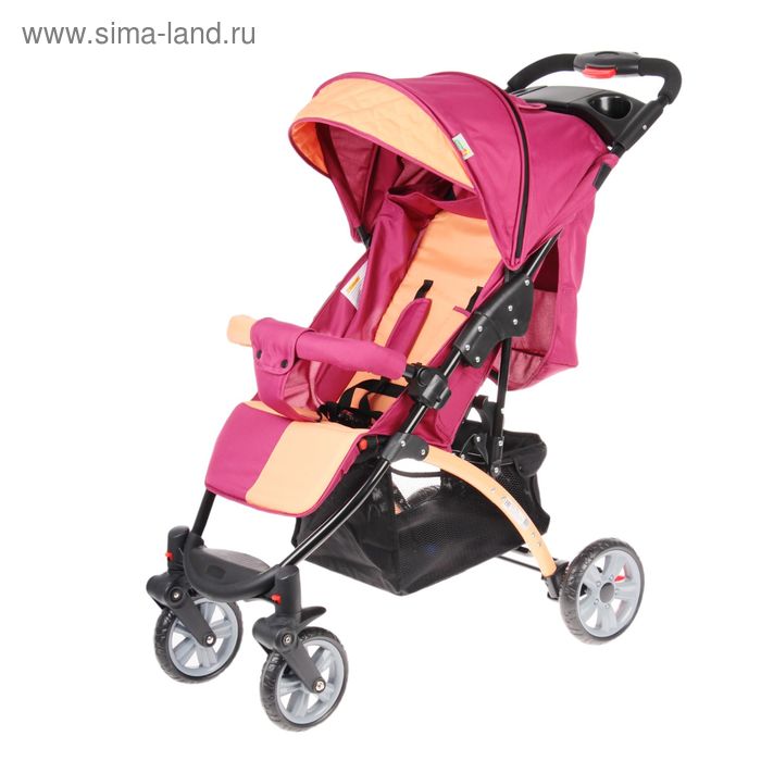 Прогулочная коляска Tetra, цвет бежевый/винный - Фото 1